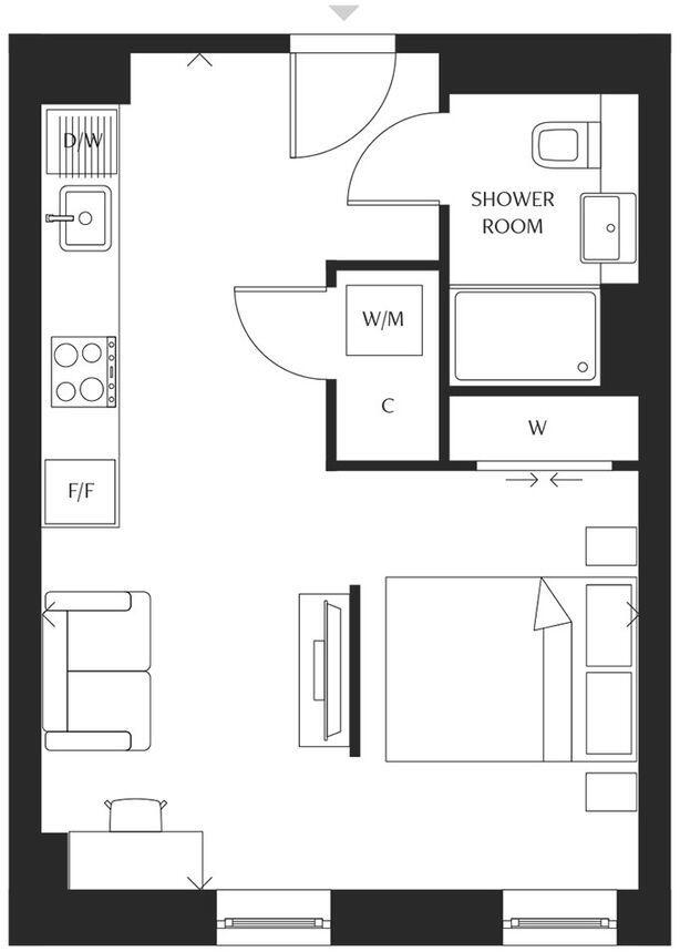 Verse, Wesley Lane, Cathays, Cardiff floorplan