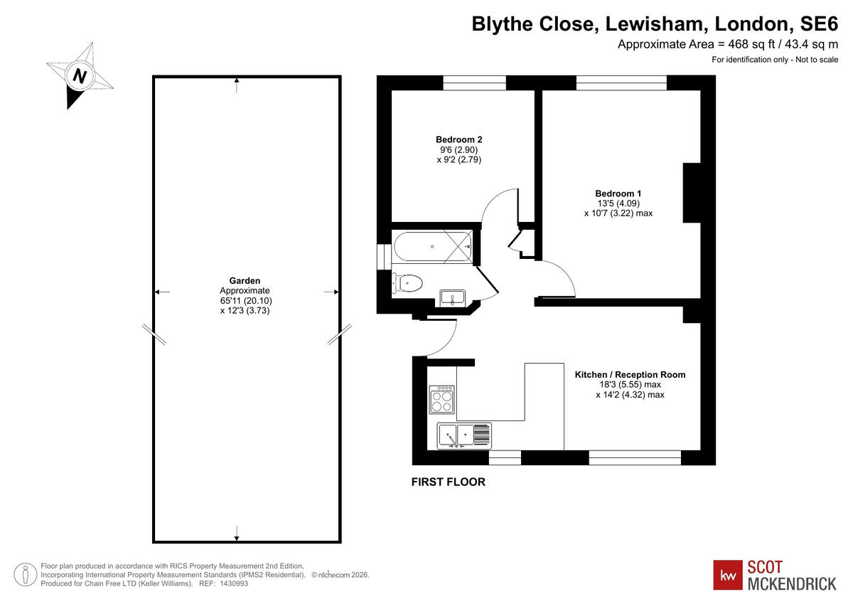 Blythe Close, London, SE6 floorplan