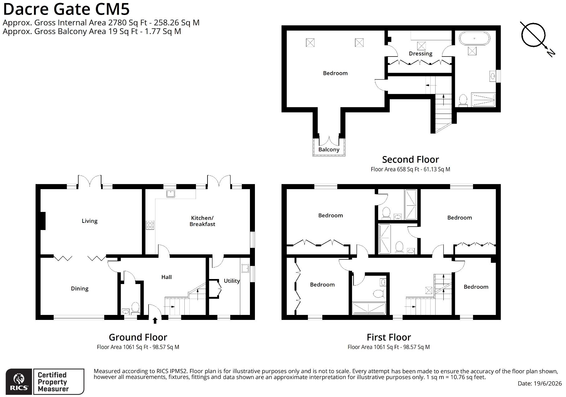 Dacres Gate, Fyfield, CM5 floorplan