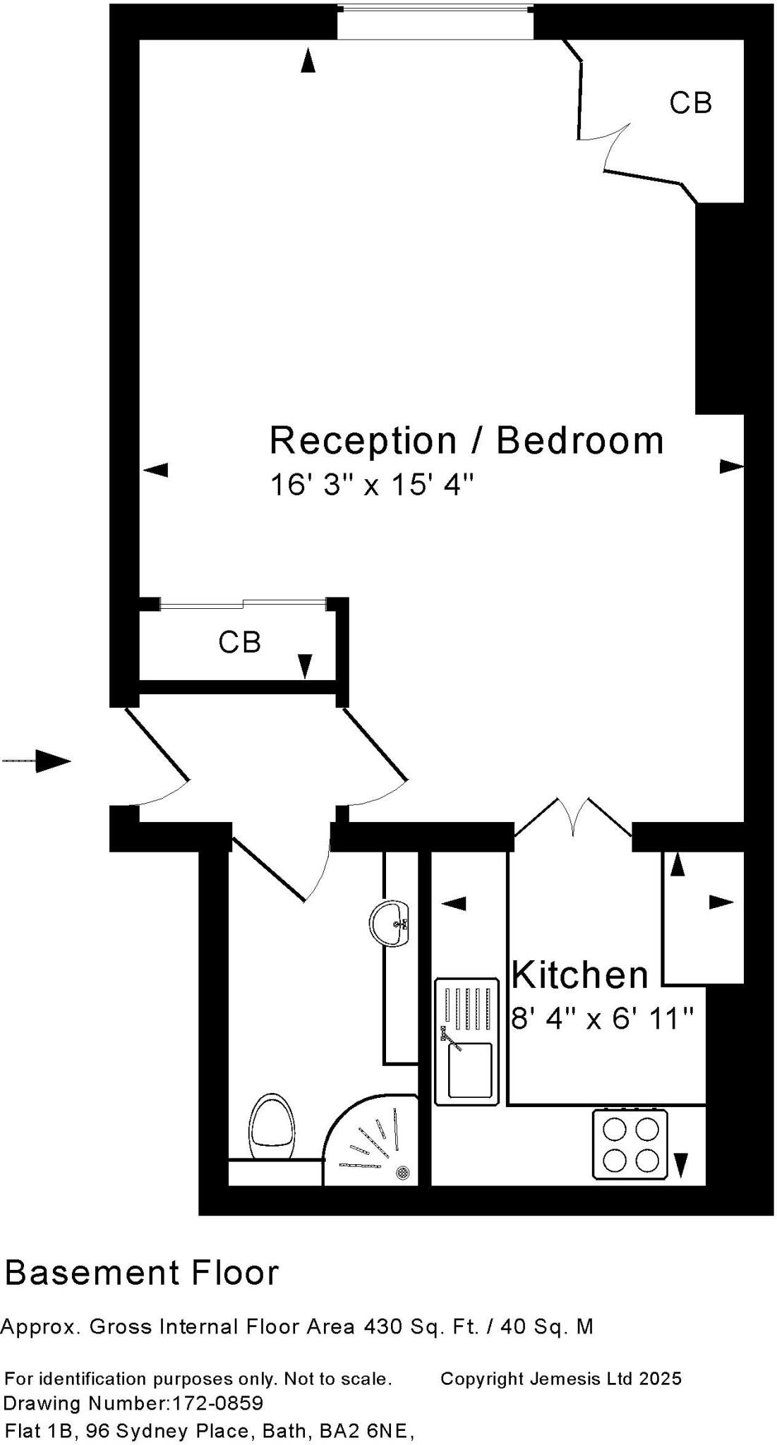 Sydney Place, Bath floorplan