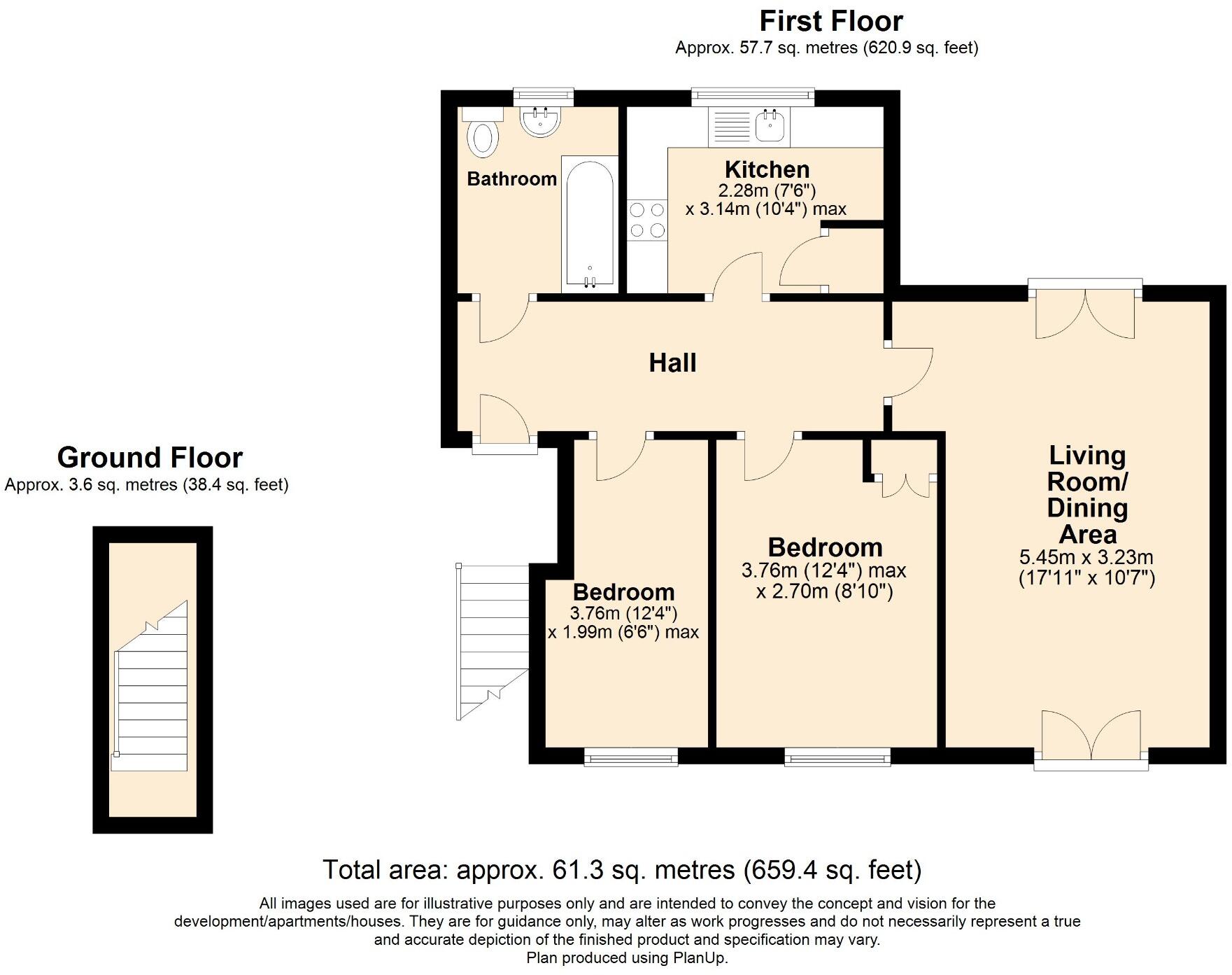 35 Palisade Close, Newport, Shropshire, TF10 7FQ floorplan