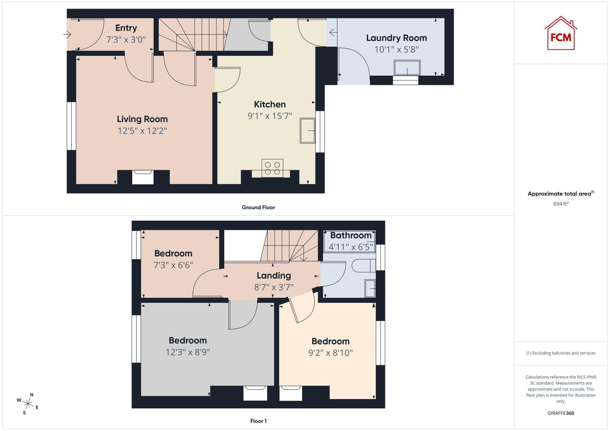 Dalzell Street, Moor Row, CA24 floorplan