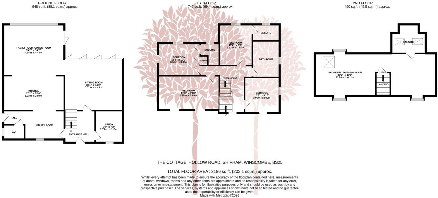 Hollow Road, Shipham floorplan