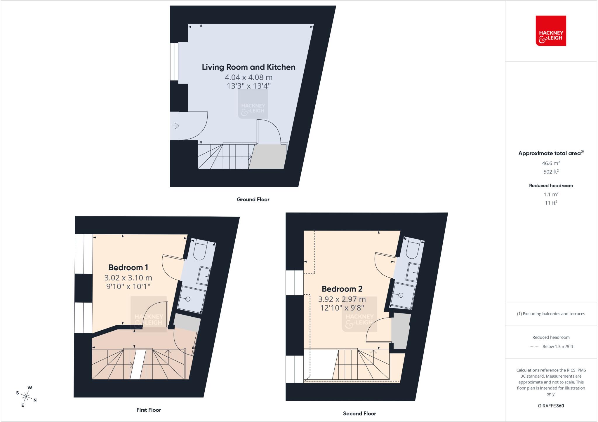 2 Oakside Yard, Oak Street, Windermere, LA23 1FA floorplan