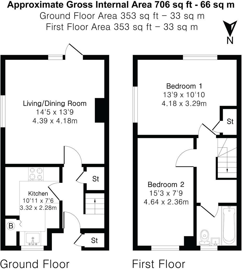 Cockerell Road, Cambridge, CB4 floorplan