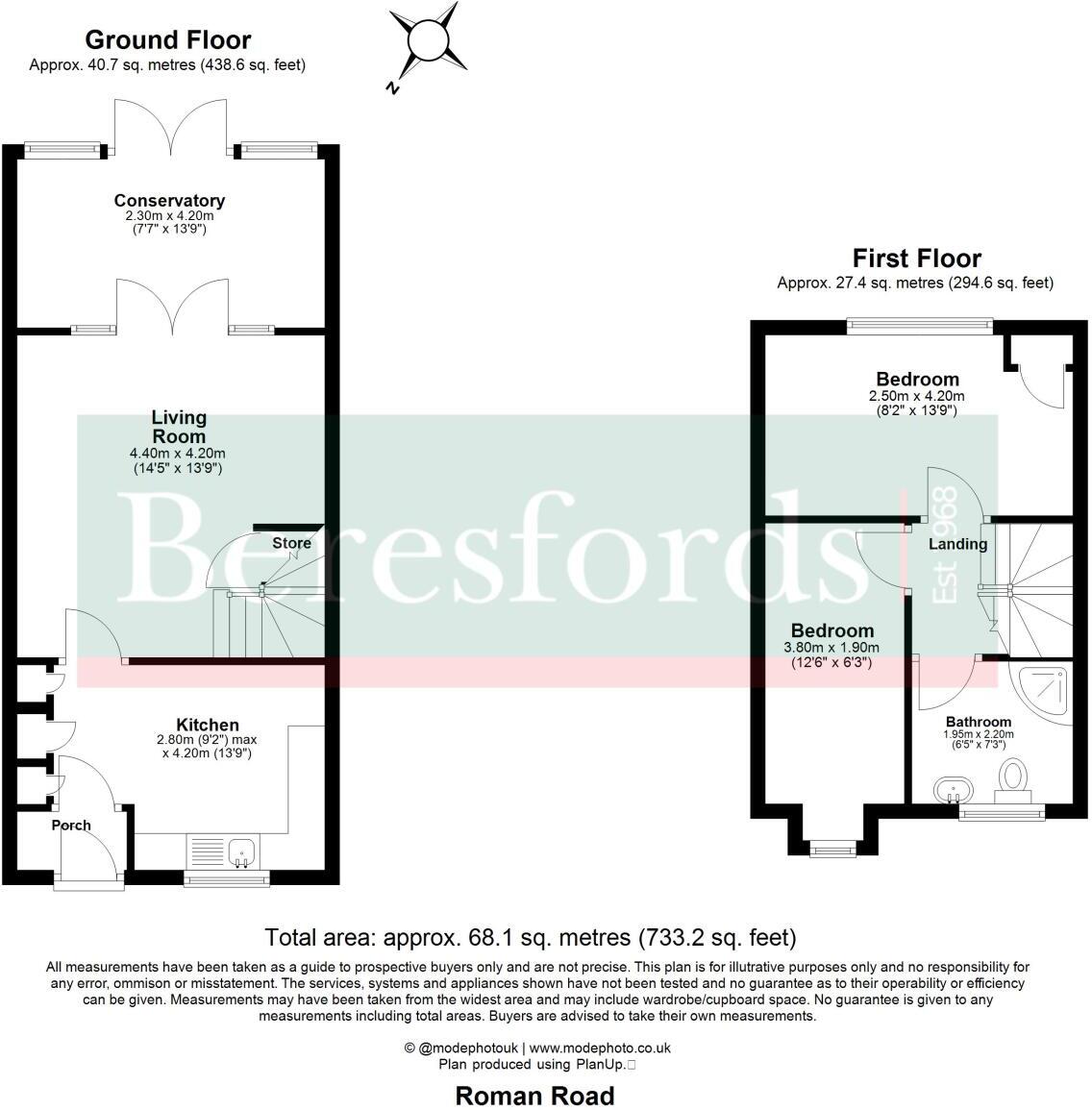 Roman Road, Mountnessing, CM15 floorplan