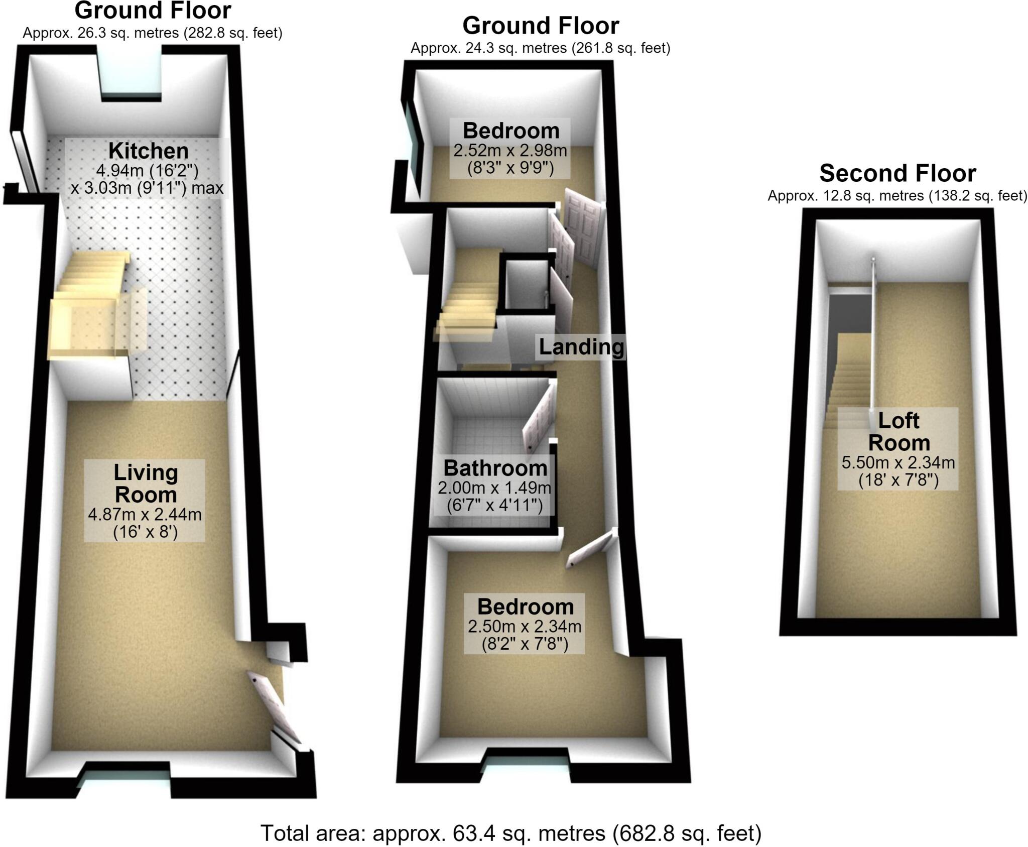Taylor Street, Whitworth, Rochdale, Lancashire, OL12 floorplan