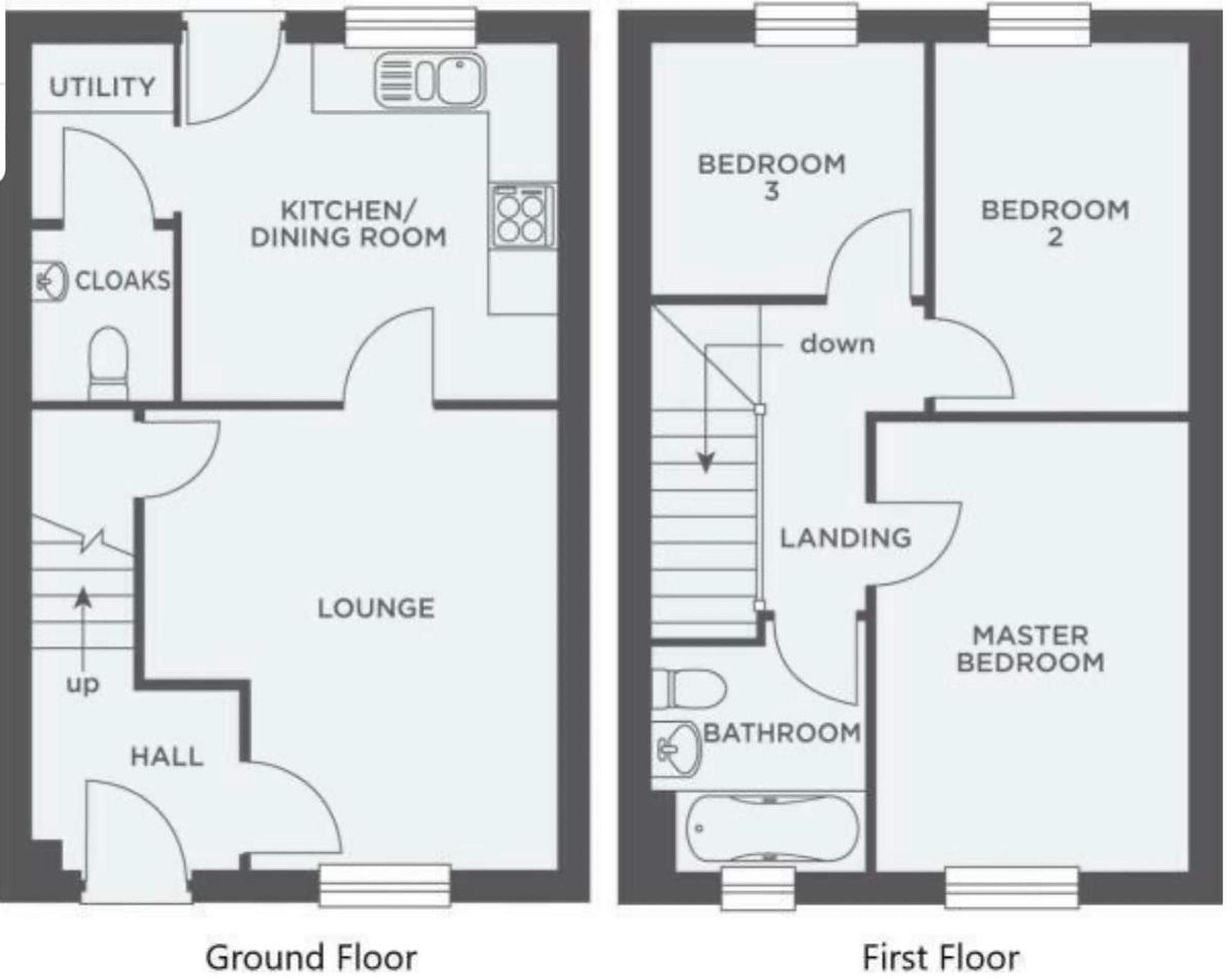 Gwarak Esels, Nansledan, TR8 floorplan