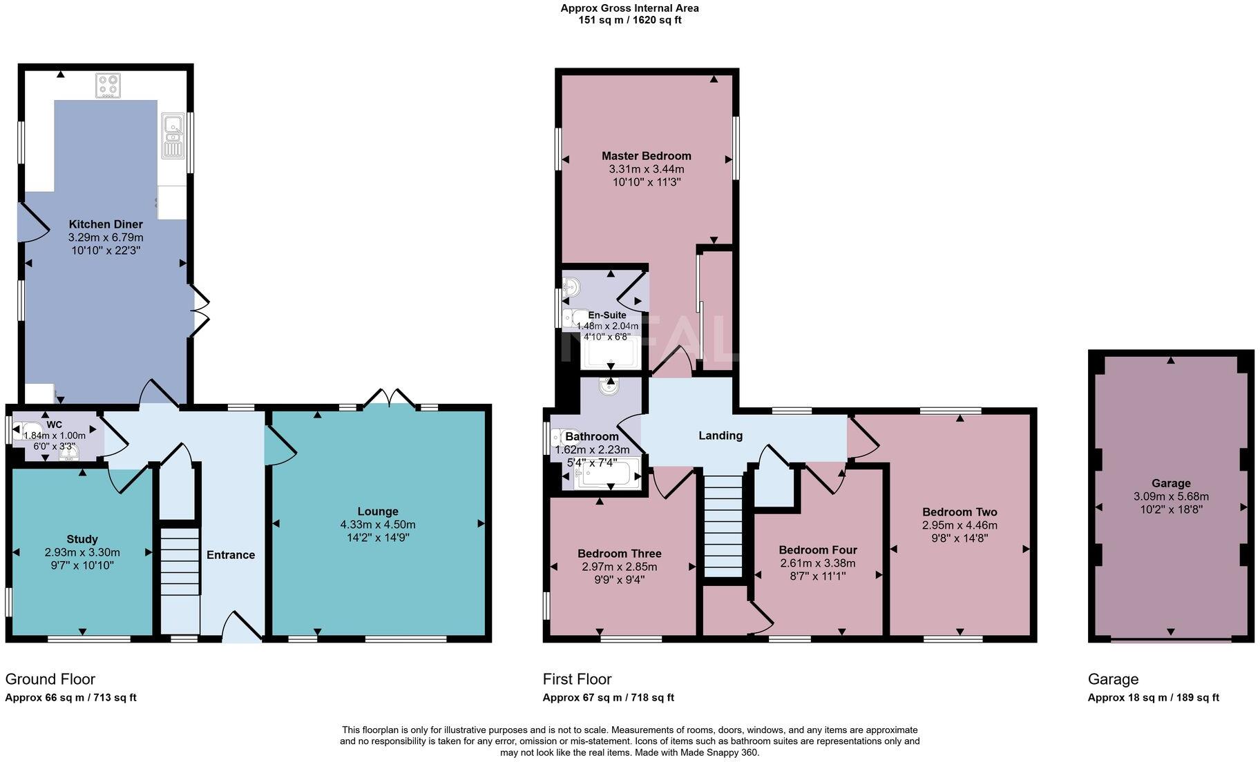 Blackham Road, Hugglescote, LE67 floorplan