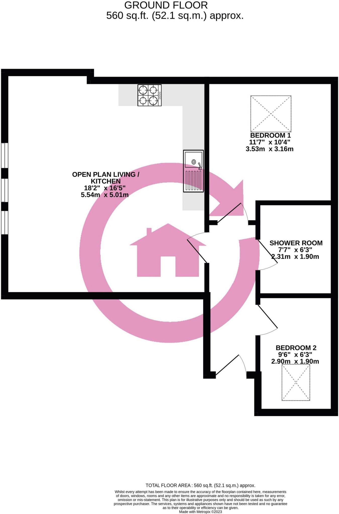 Station Road, Churchdown, GL3 floorplan