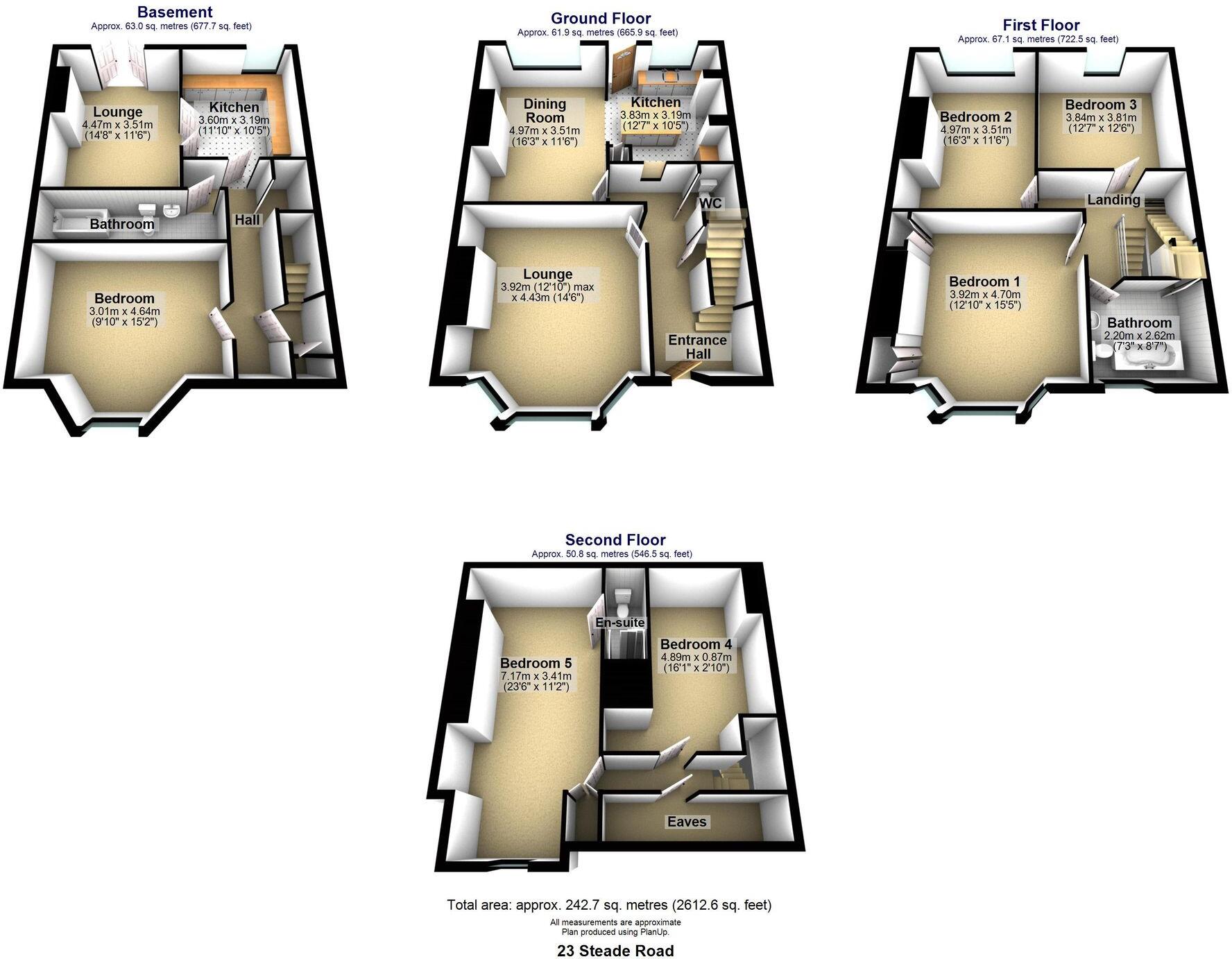 Steade Road, Sheffield, S7 floorplan