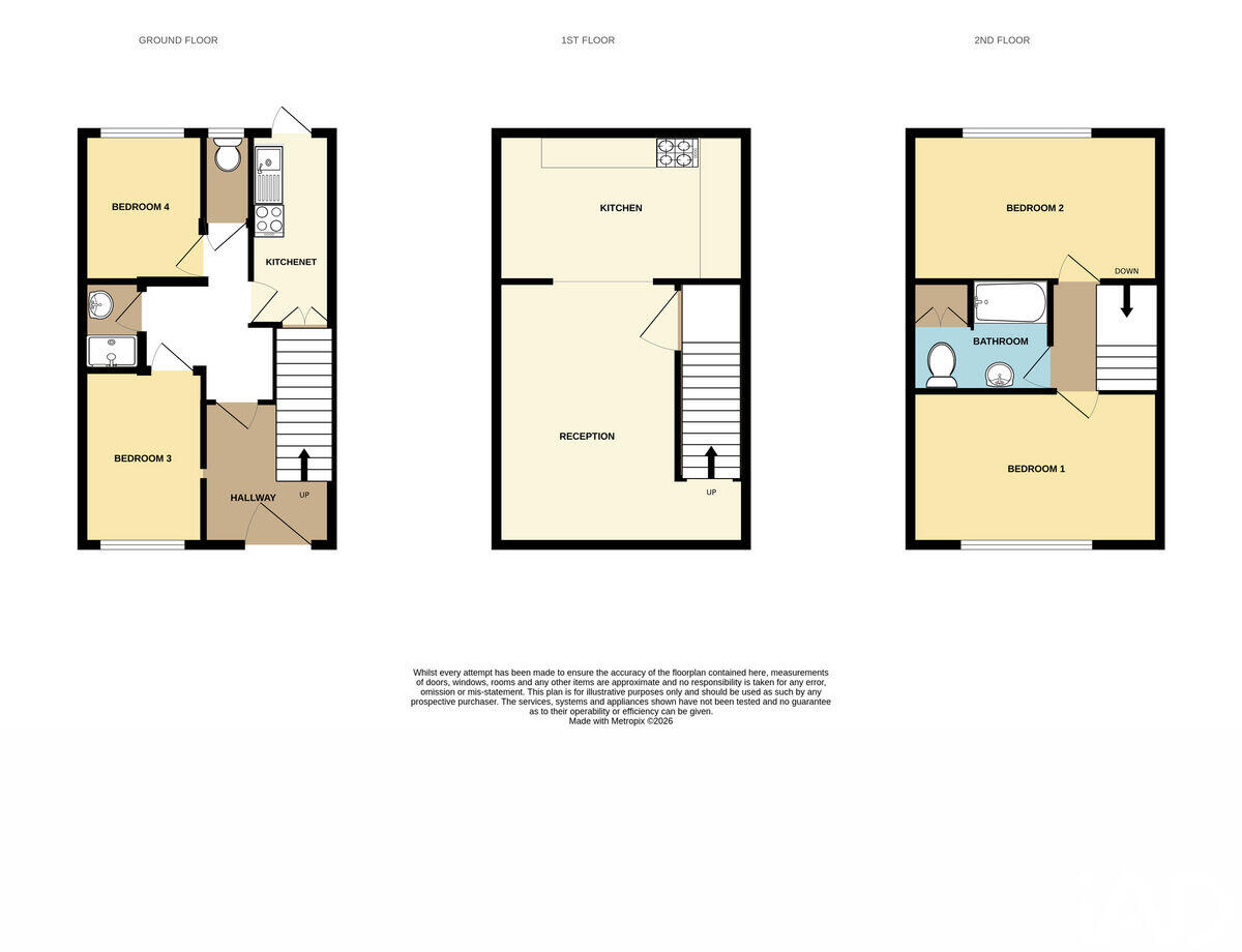 Kemp Close, Warwick, CV34 floorplan