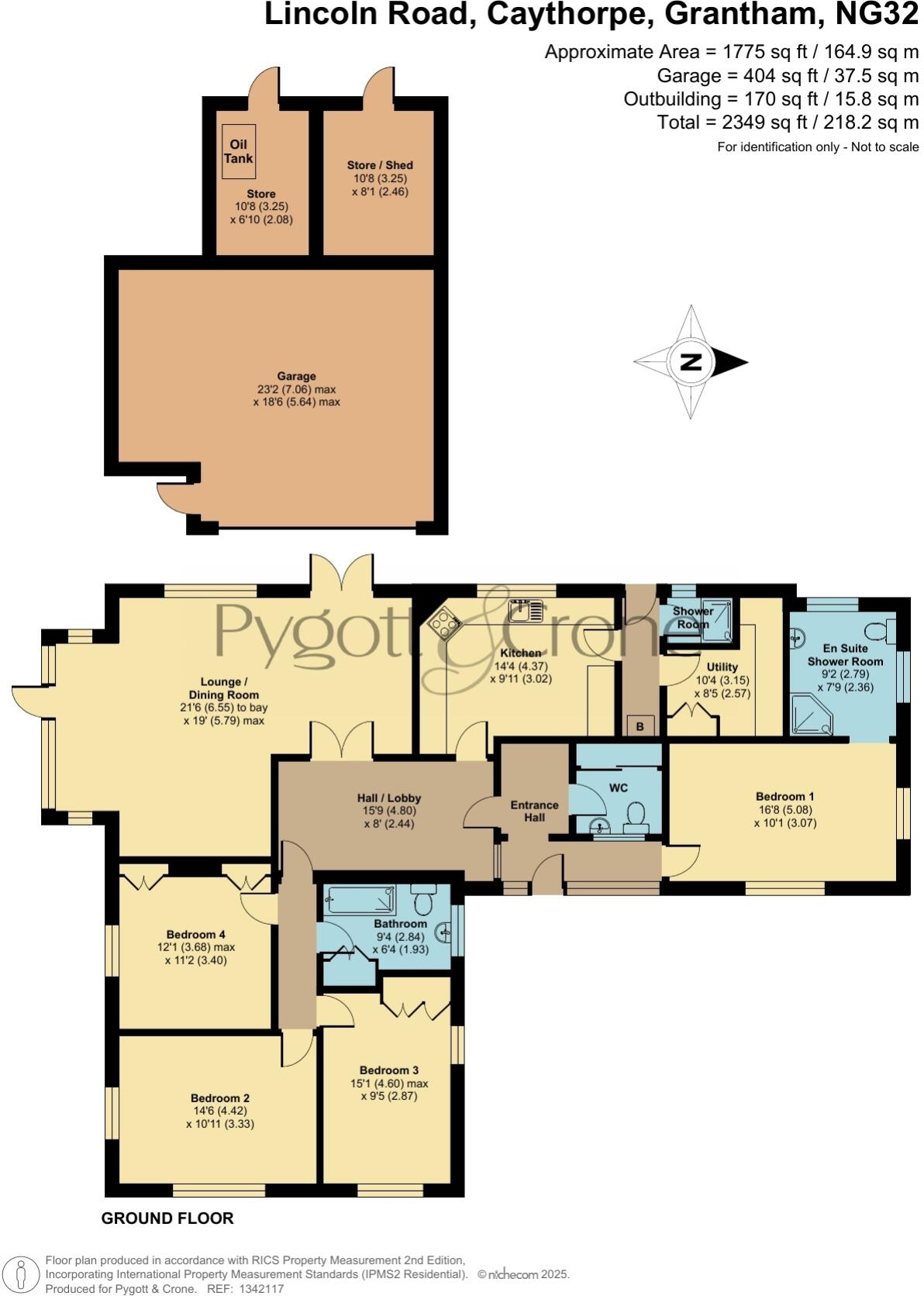 Lincoln Road, Caythorpe, Grantham, Lincolnshire, NG32 floorplan