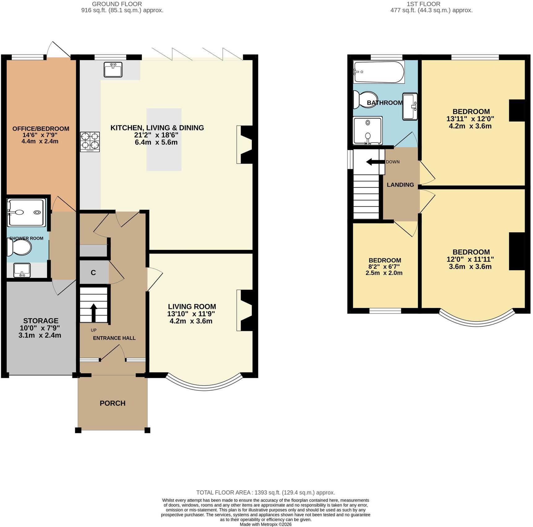 Hallow Road, Worcester, WR2 floorplan