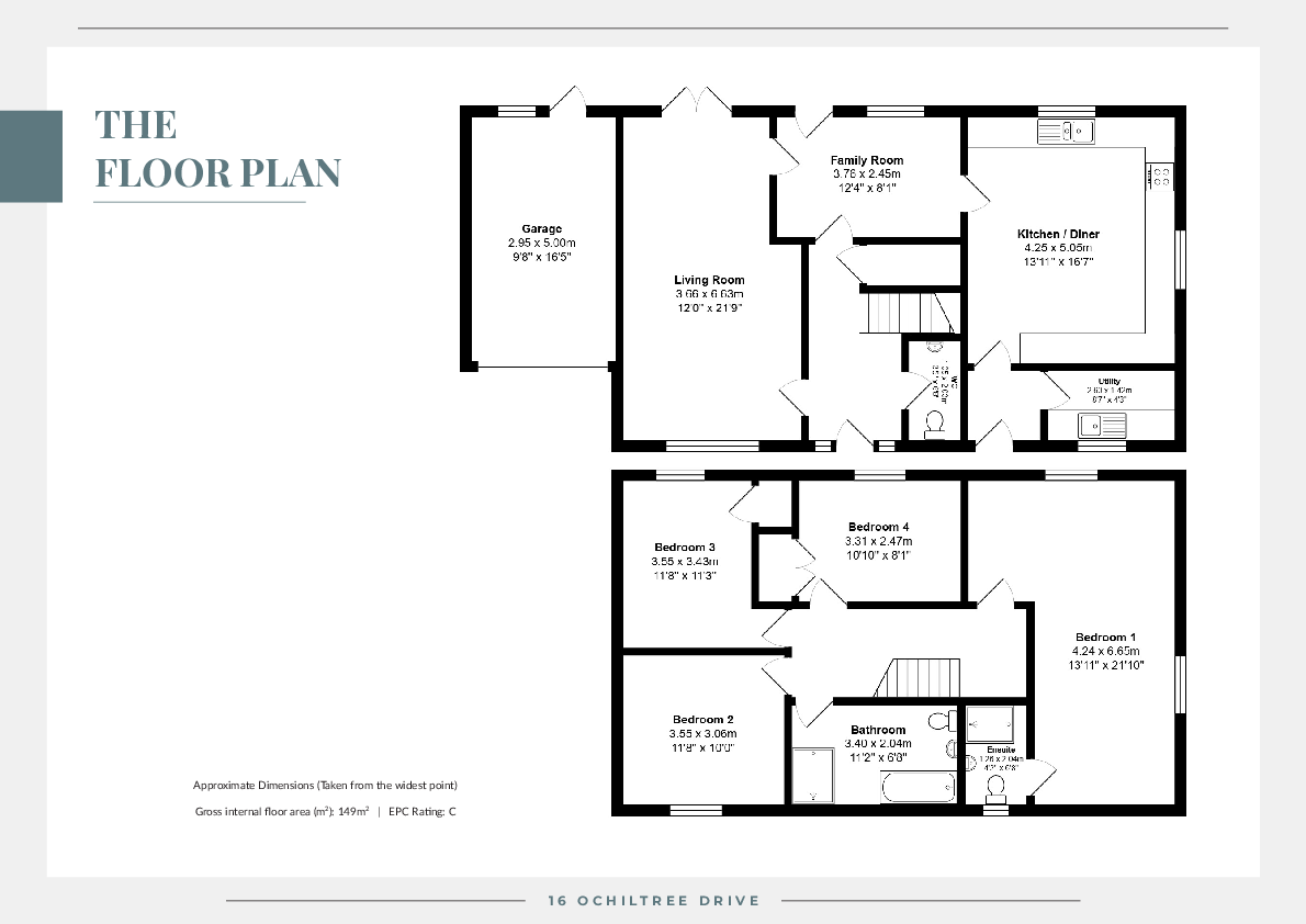 16 Ochiltree Drive, Mid Calder, Livingston, EH53 0RX floorplan