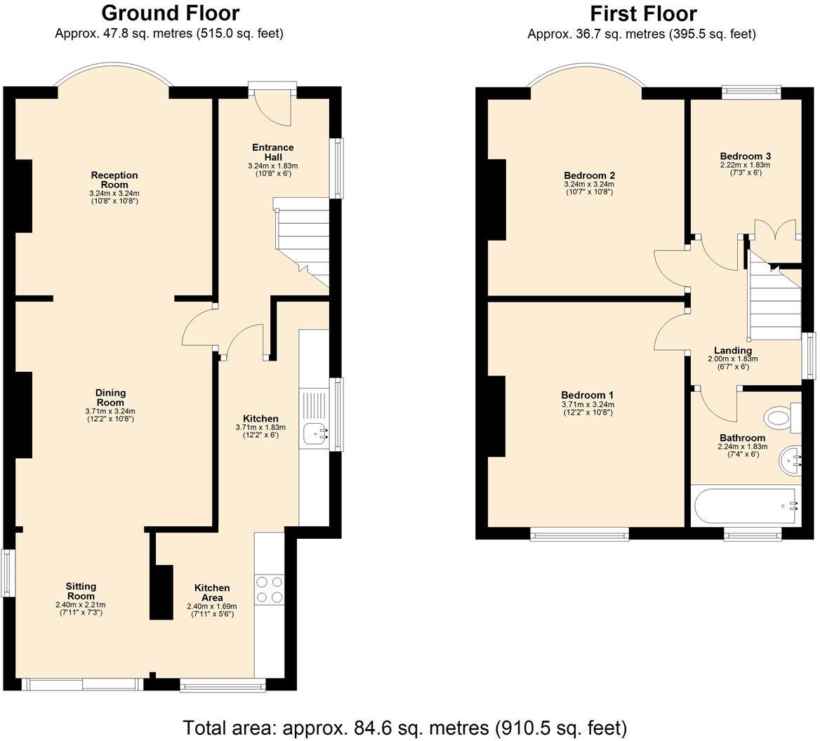 Langer Lane, Chesterfield floorplan