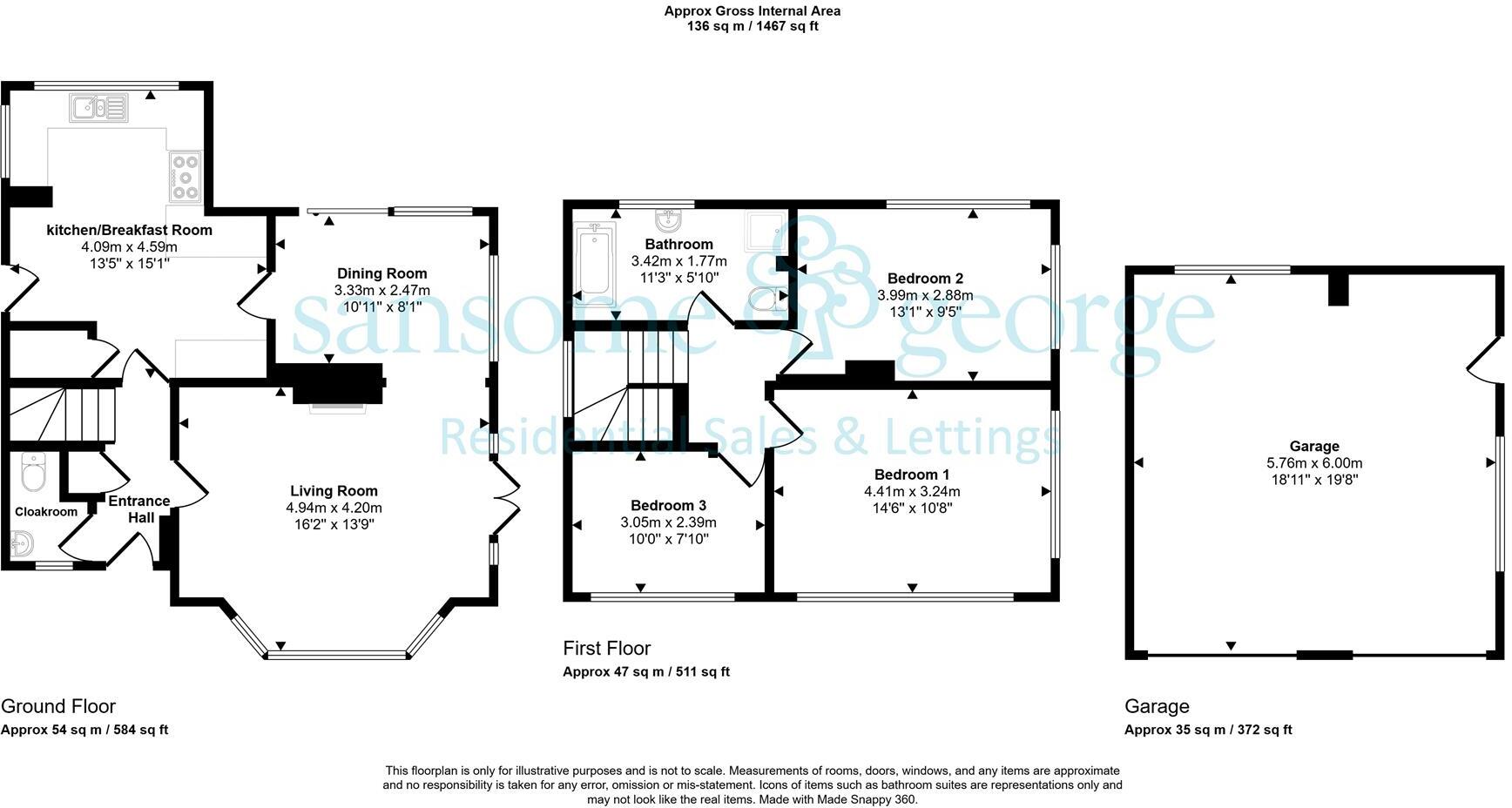 Foxcombe Drive, Tilehurst, Reading floorplan