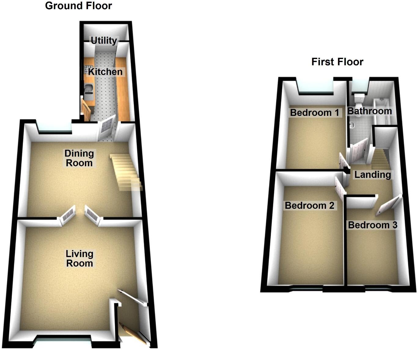 Kimberley Street, Coppull, Chorley, PR7 floorplan