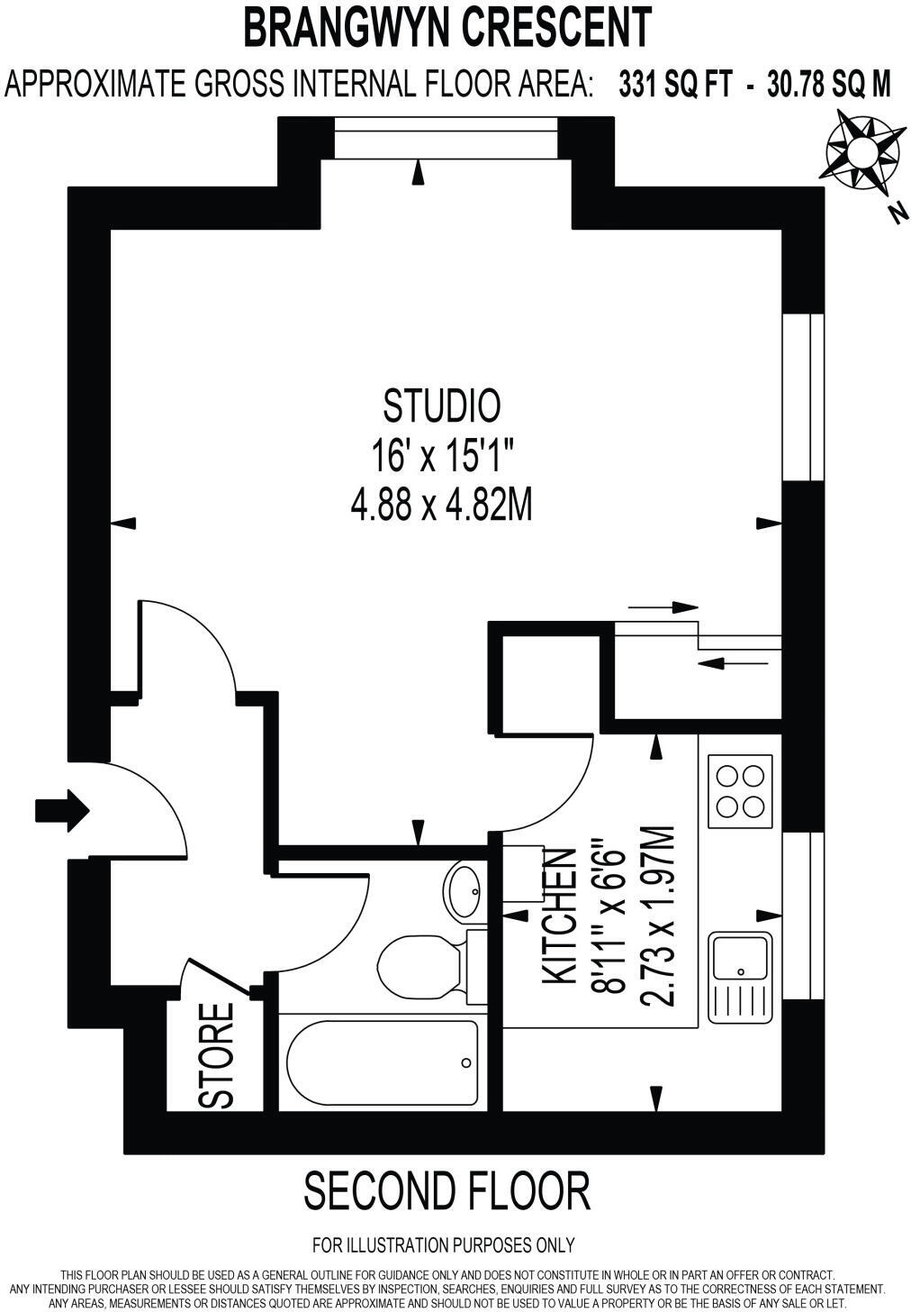Brangwyn Crescent, London, SW19 2UF floorplan