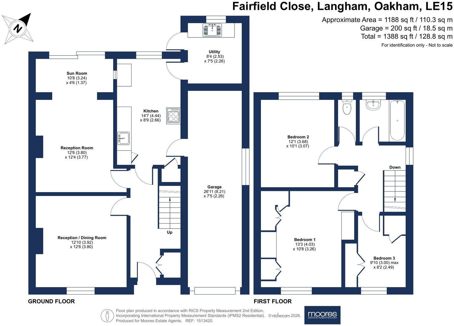 Fairfield Close, Langham floorplan