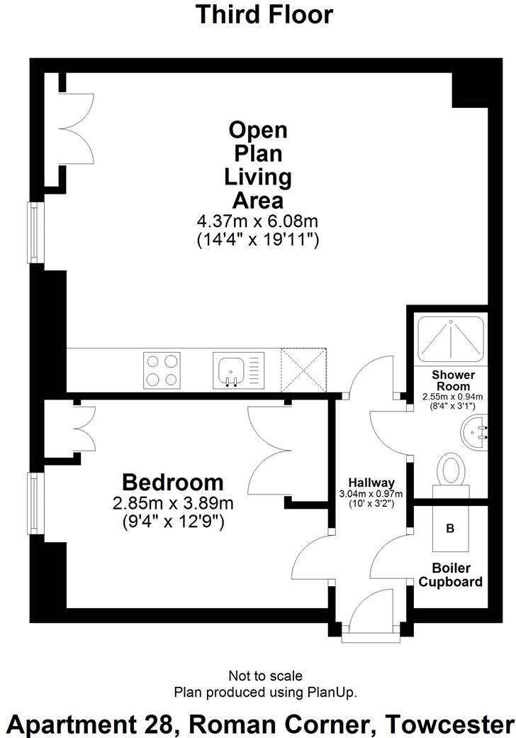Apartment at Roman Corner, Northampton Road, Towcester floorplan