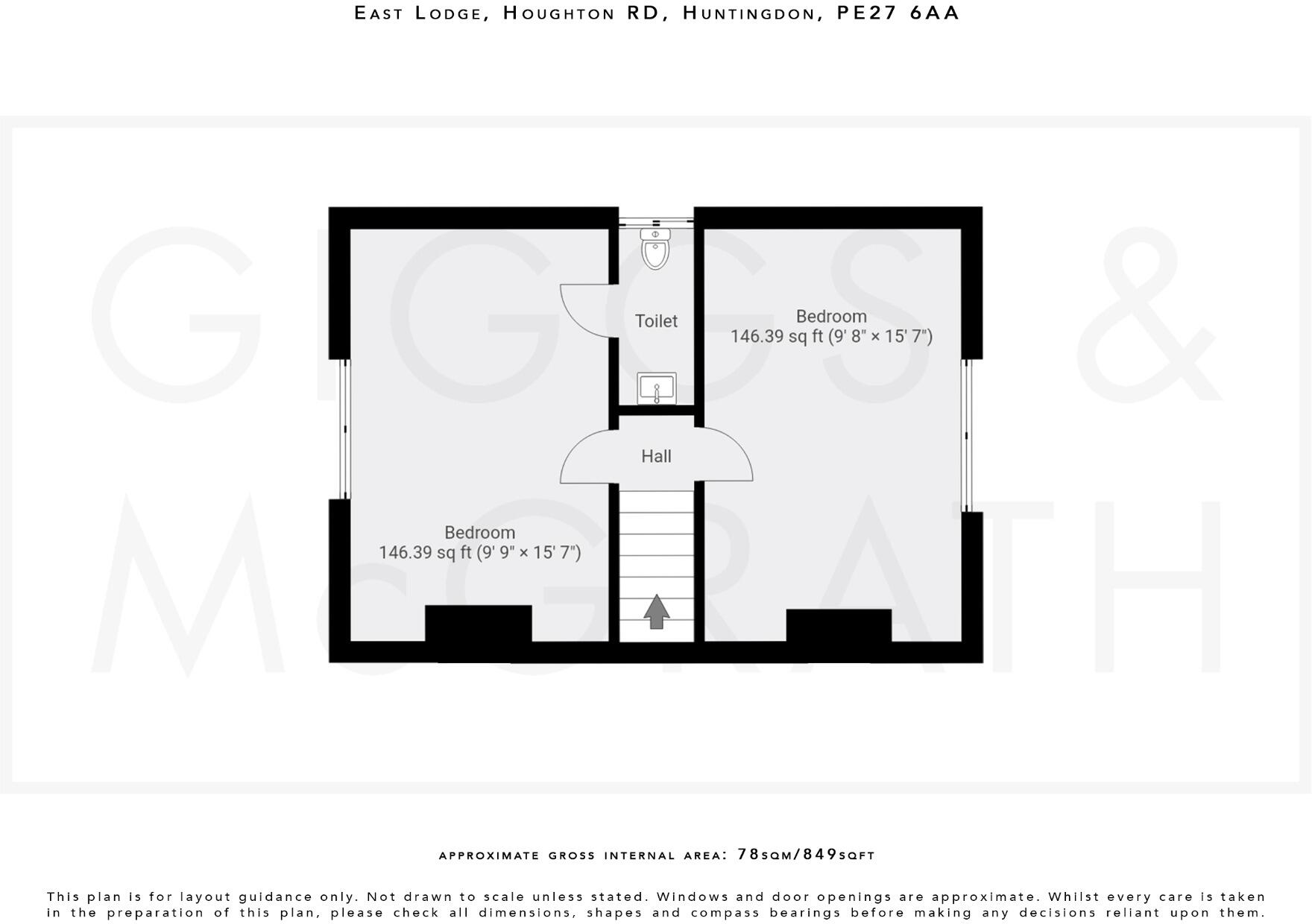 East Lodge, Houghton Grange, Huntingdon, Cambridgeshire, PE28 2FY floorplan