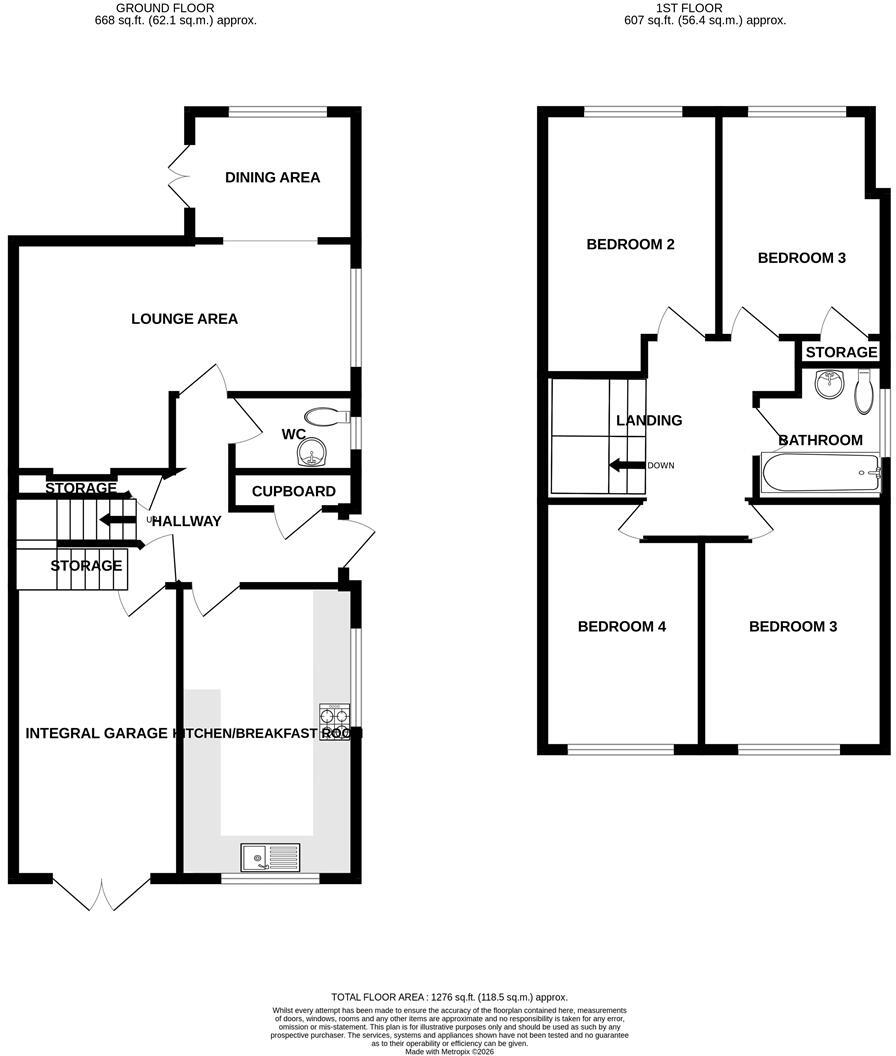 Hall Farm Road, Benfleet floorplan