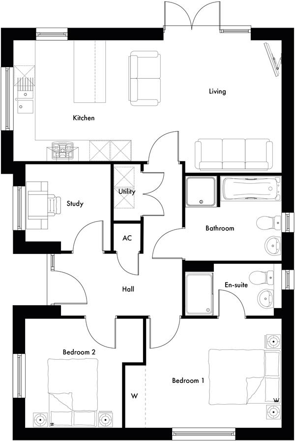 The Meadowcroft, Sowters Lane, Burton-on-the-wolds, Loughborough floorplan