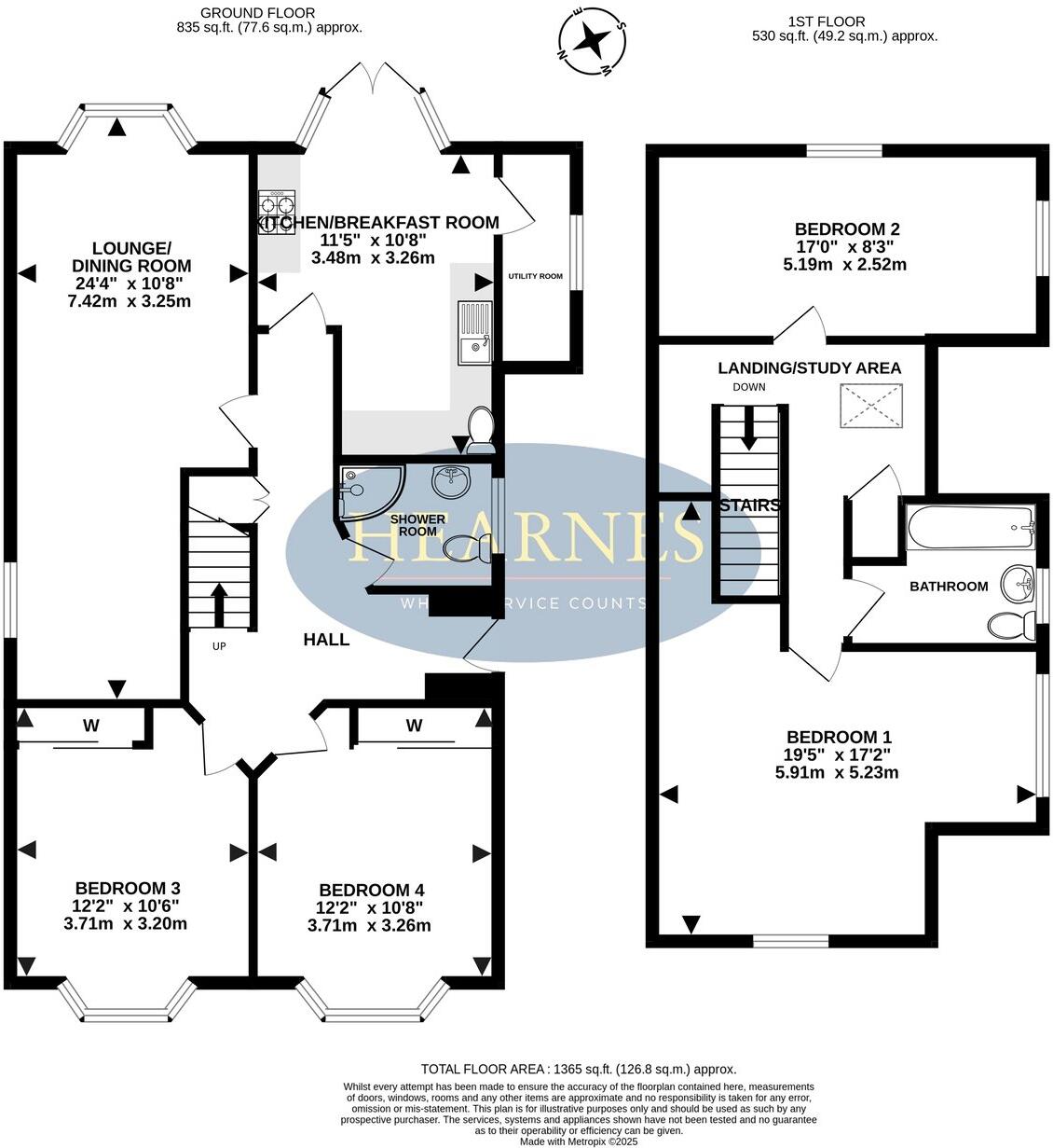 Pine Vale Crescent, Bournemouth, BH10 floorplan
