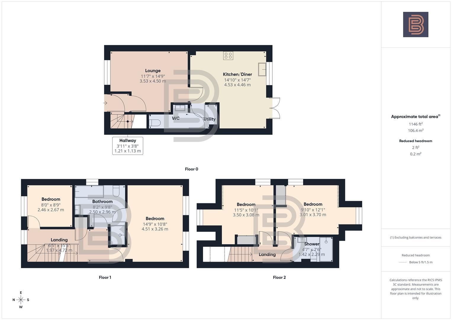 Iverley Close, Rugby floorplan