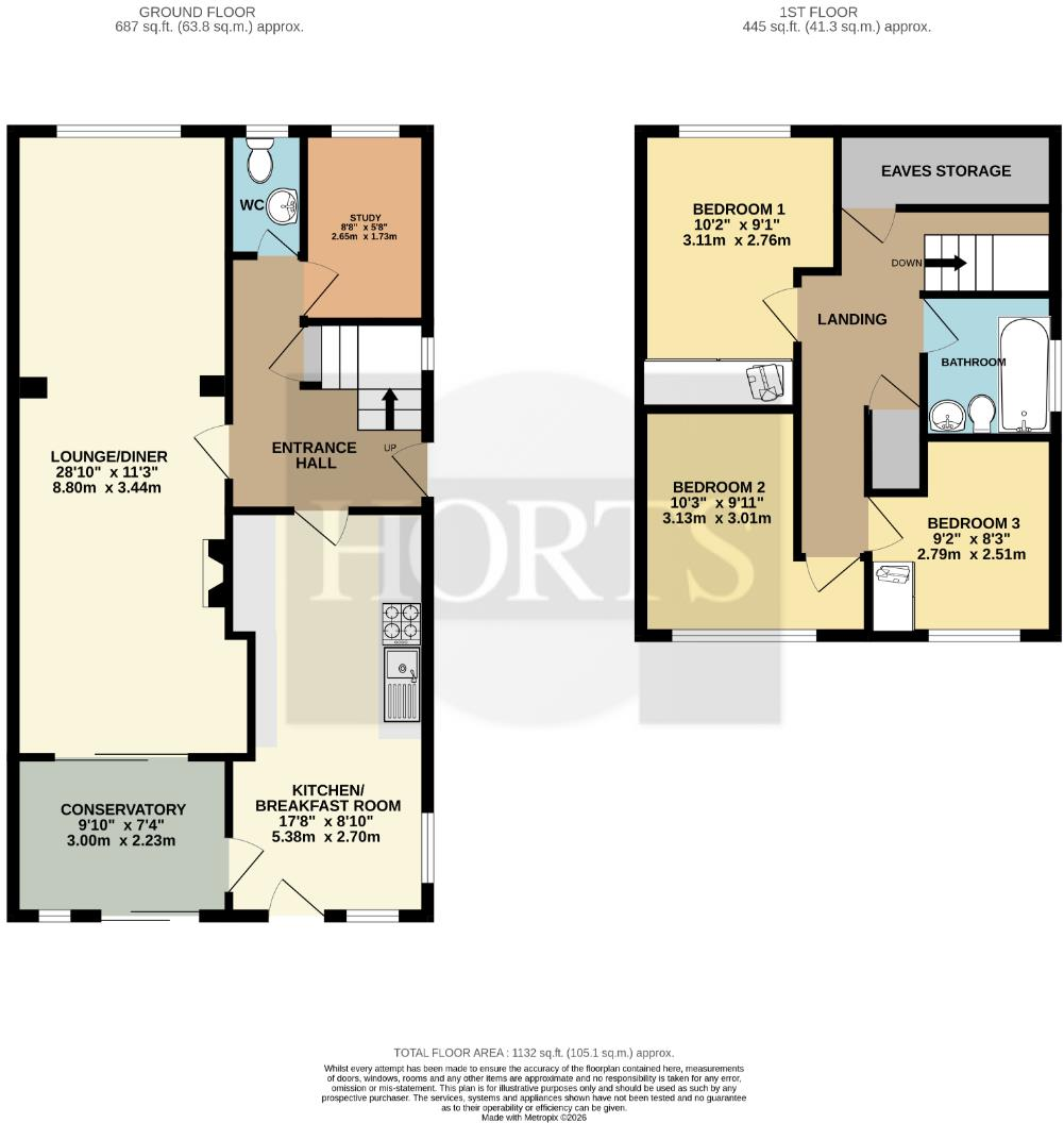 Martins Lane, Hardingstone, Northampton floorplan