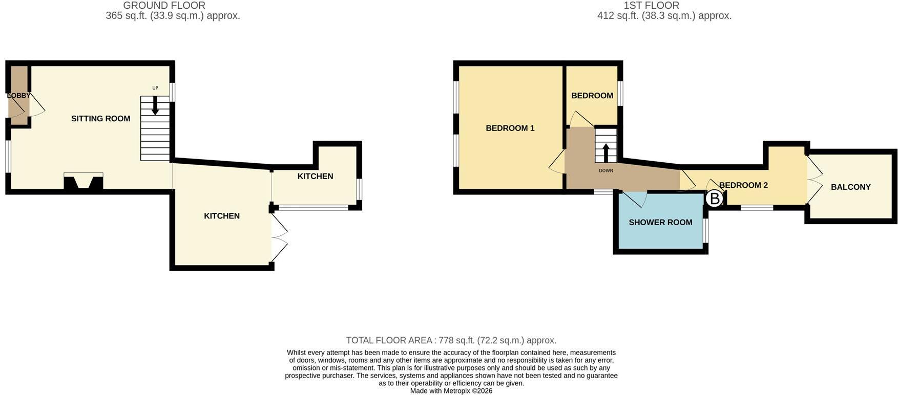 Well Street, Torrington floorplan