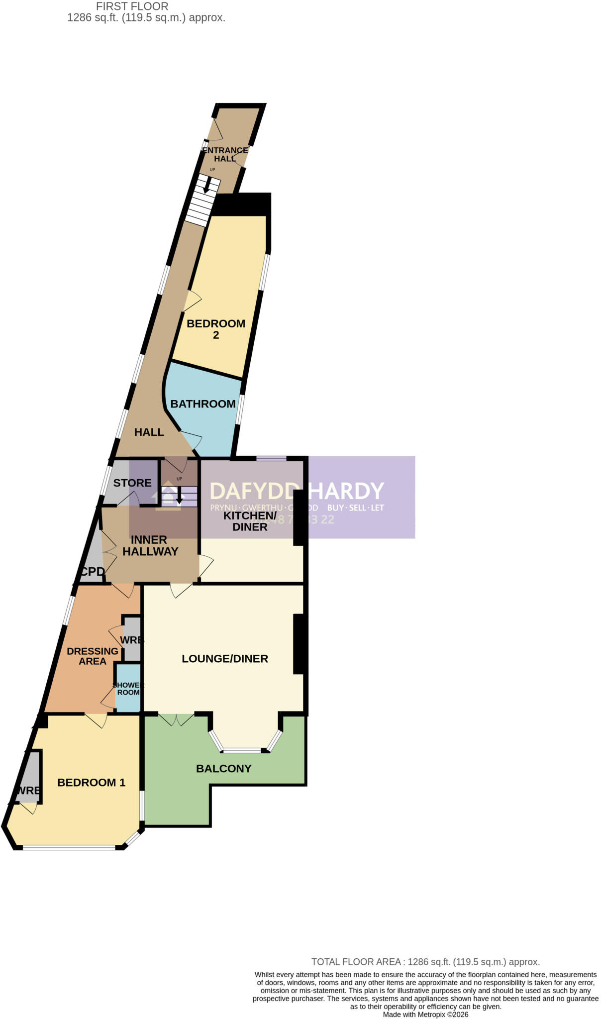 Menai View Terrace, Bangor, Gwynedd, LL57 floorplan