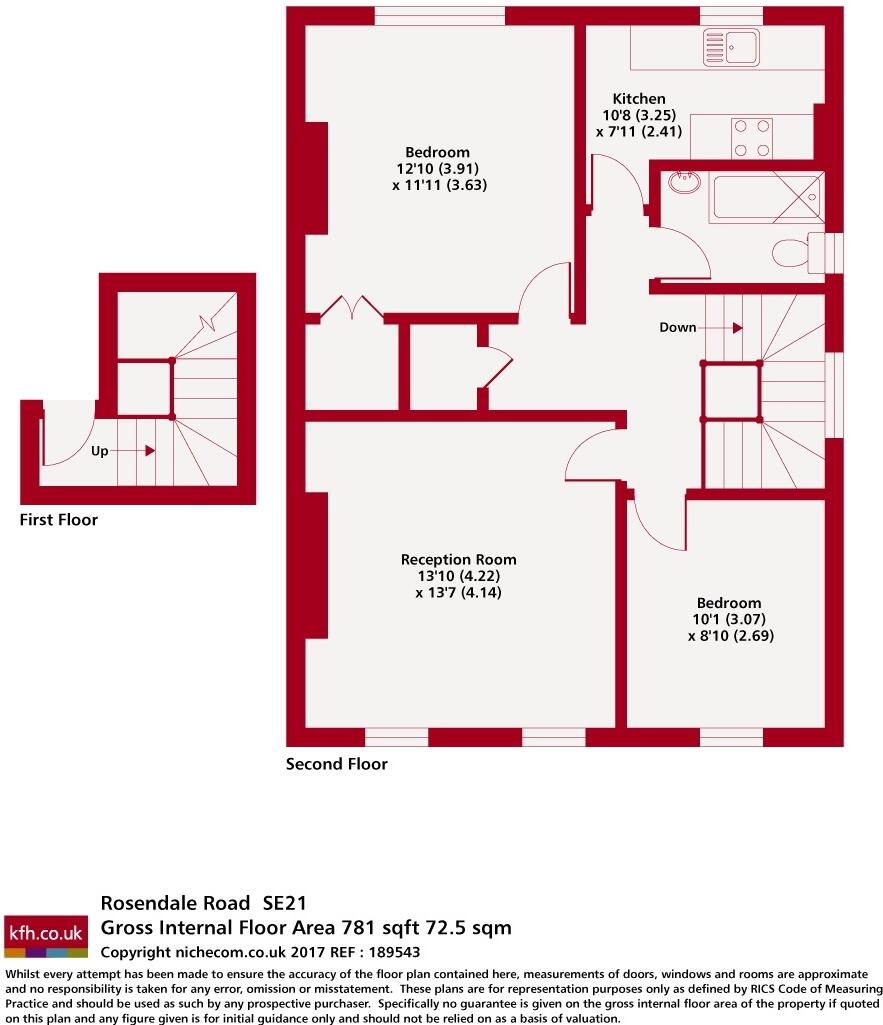Rosendale Road, London, SE21 floorplan