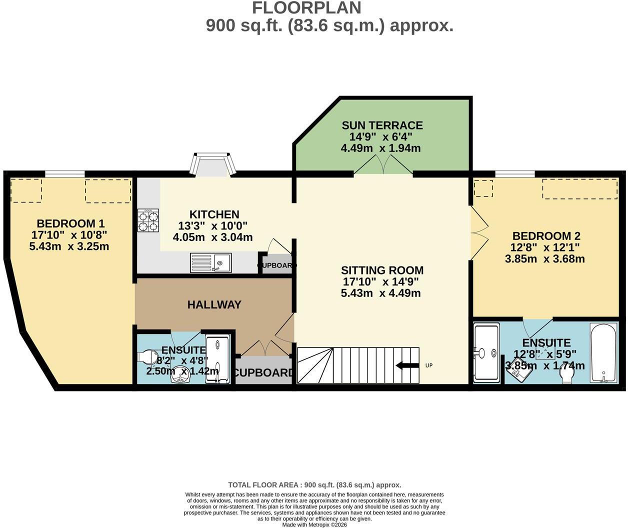 20 Place Road, Fowey floorplan