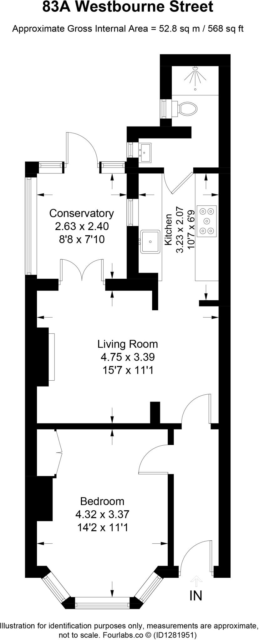 Westbourne Street, Hove, East Sussex, BN3 floorplan