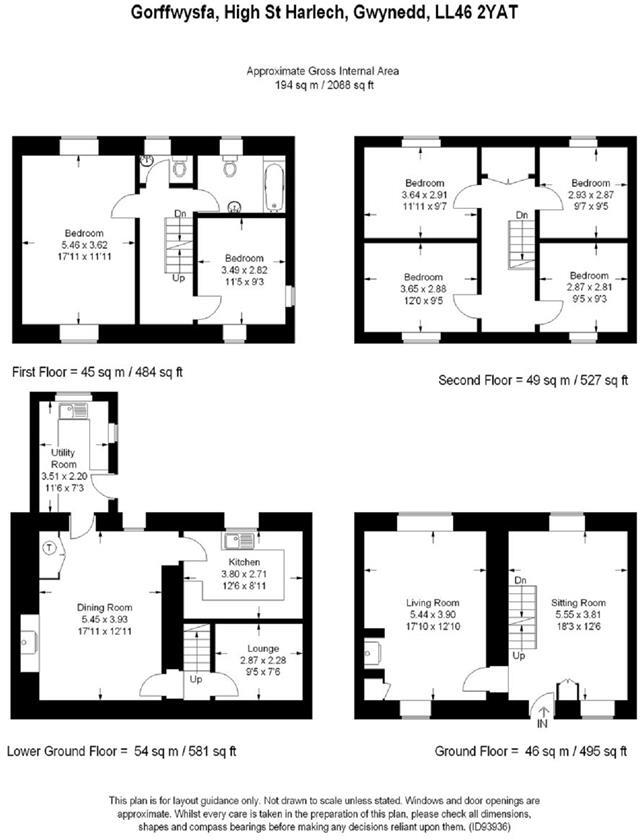 Gorffwysfa, High Street, Harlech floorplan
