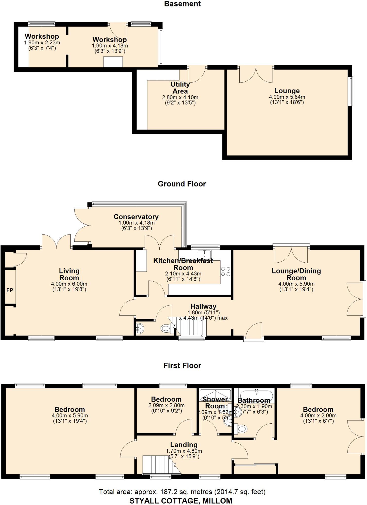 Styall Cottage, The Green, Green Road, THE GREEN MILLOM floorplan