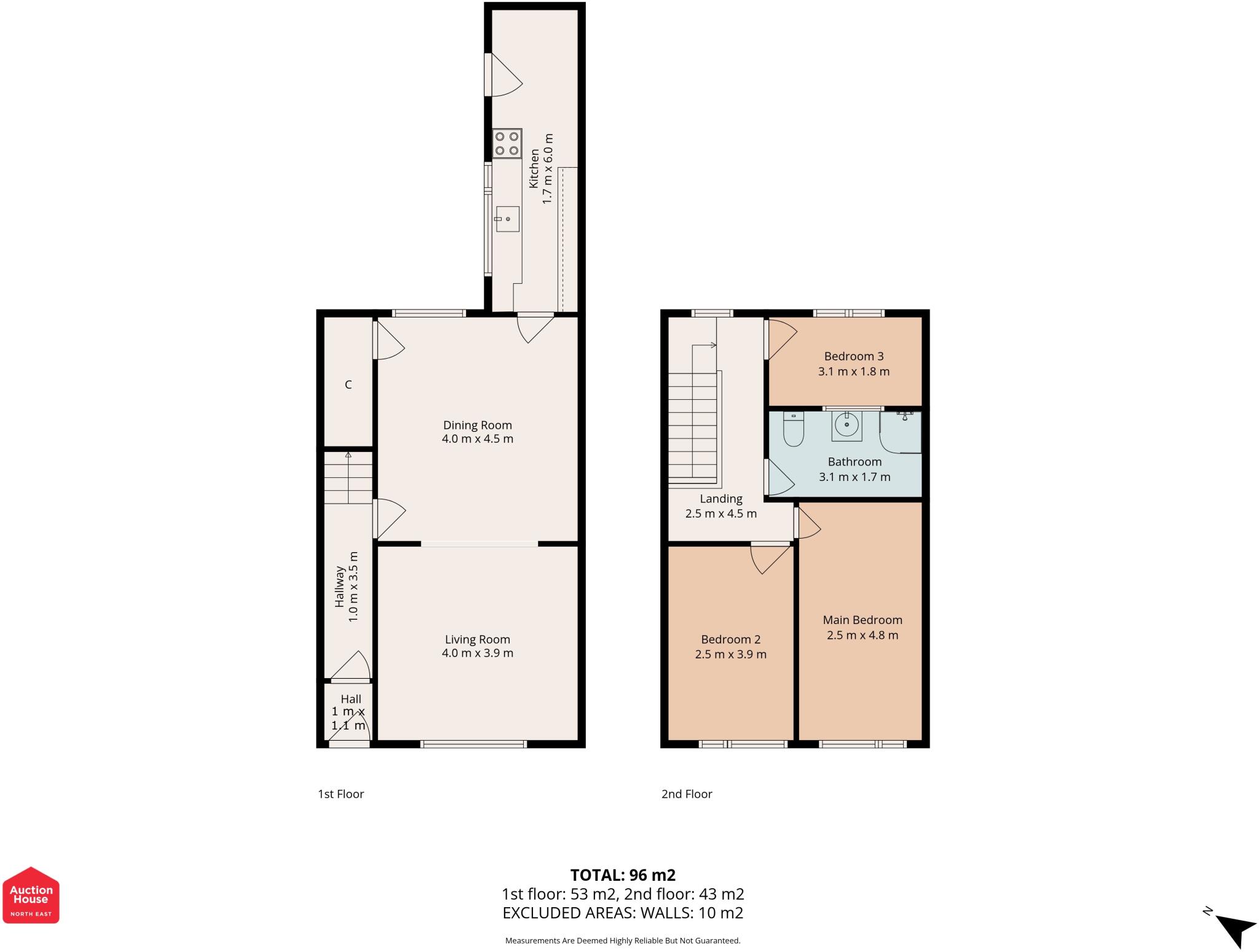 Steavenson Street, Bowburn, Durham, DH6 floorplan