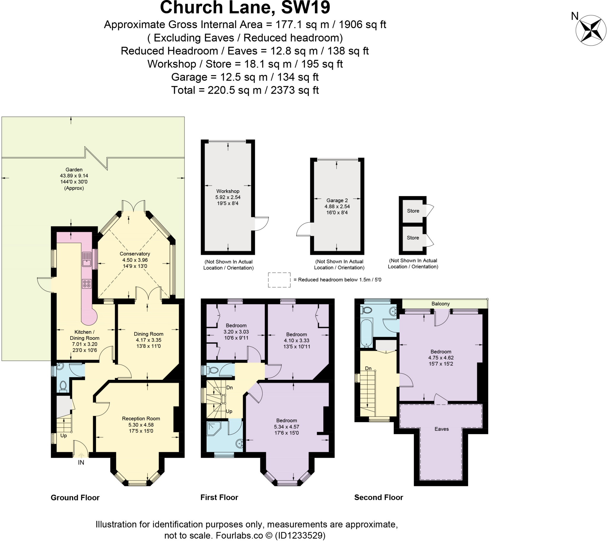 Church Lane, London, SW19 floorplan