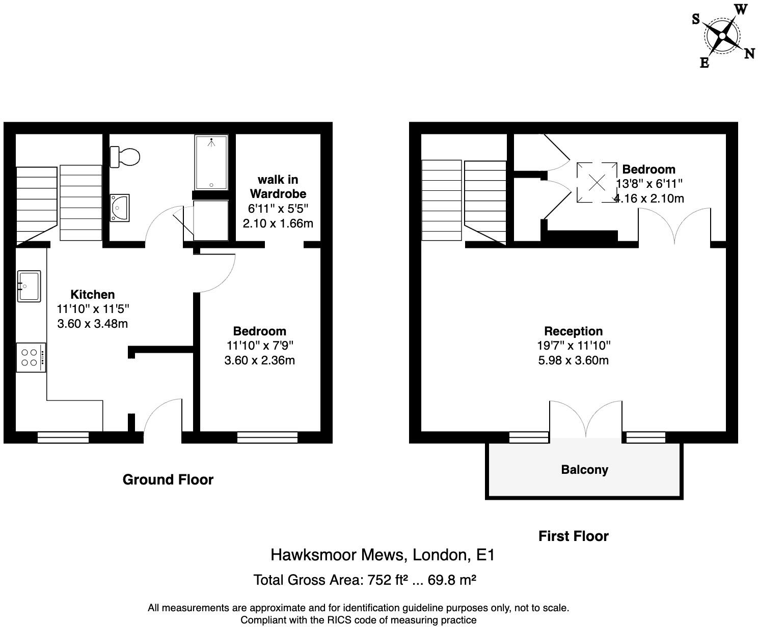 Hawksmoor Mews,  London, E1 floorplan