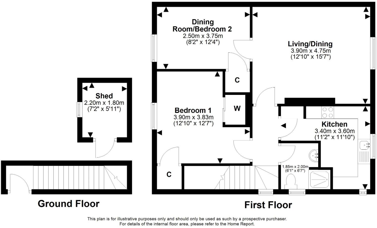10 Lawrie Terrace, Loanhead, EH20 9AW floorplan