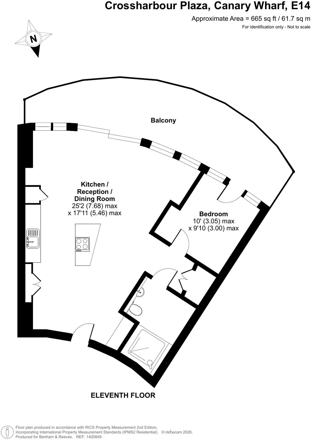 Crossharbour Plaza, Canary Wharf, E14 floorplan