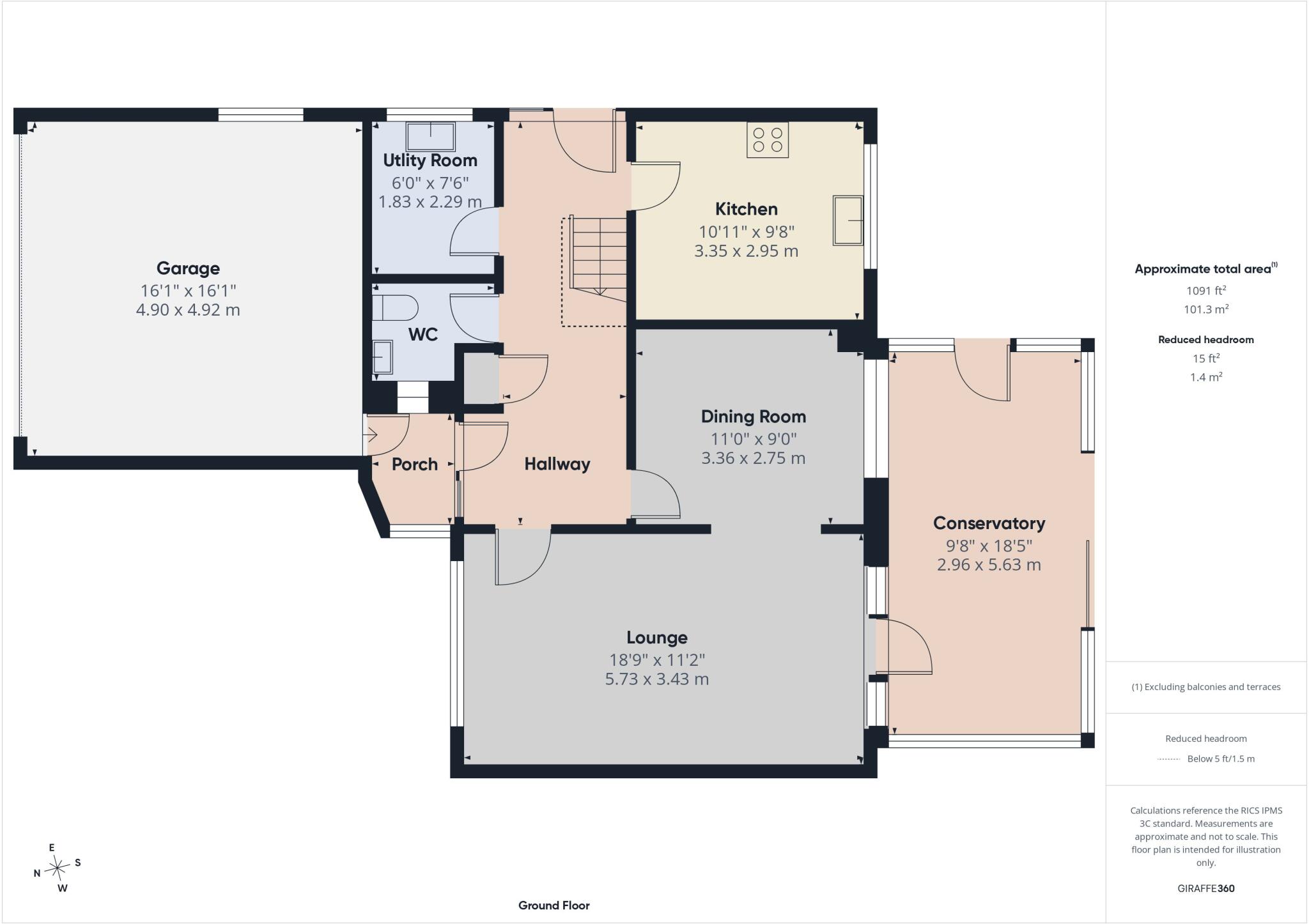 Royston Close, Three Bridges, Crawley, West Sussex, RH10 floorplan