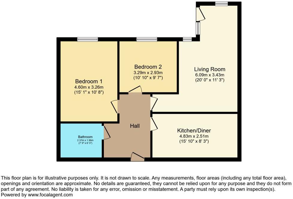 Victoria Mansions, Blackpool, FY3 8QG floorplan