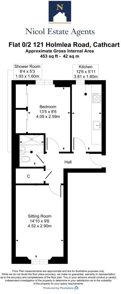 Holmlea Road, Cathcart floorplan