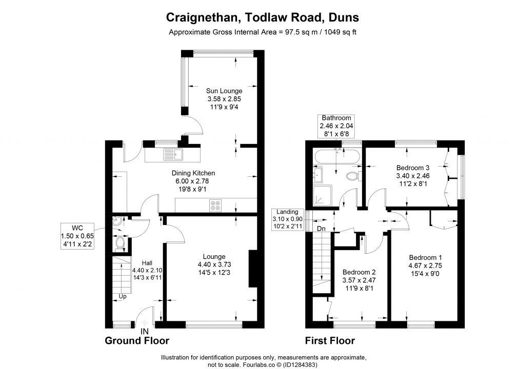 Craignethan, Todlaw Road, Duns TD11 3EW floorplan