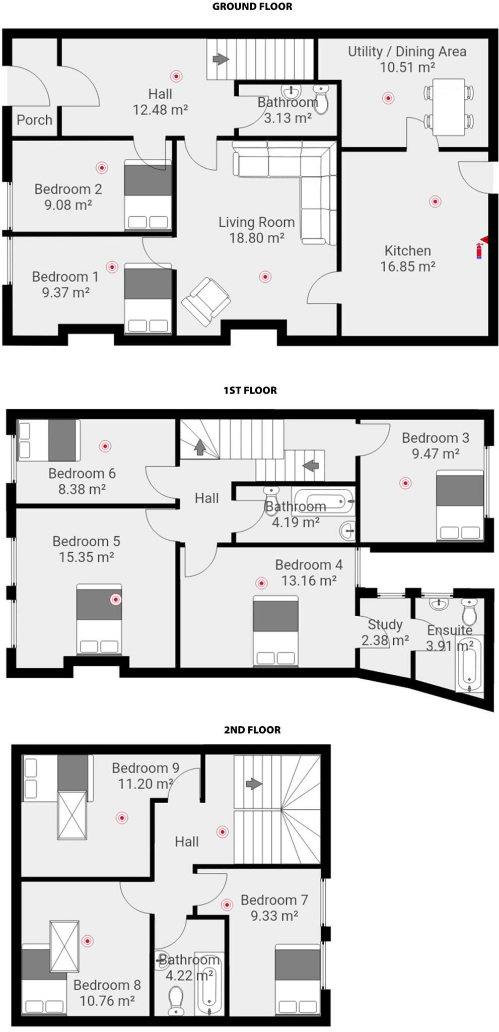 6 Chester Crescent , Sandyford floorplan