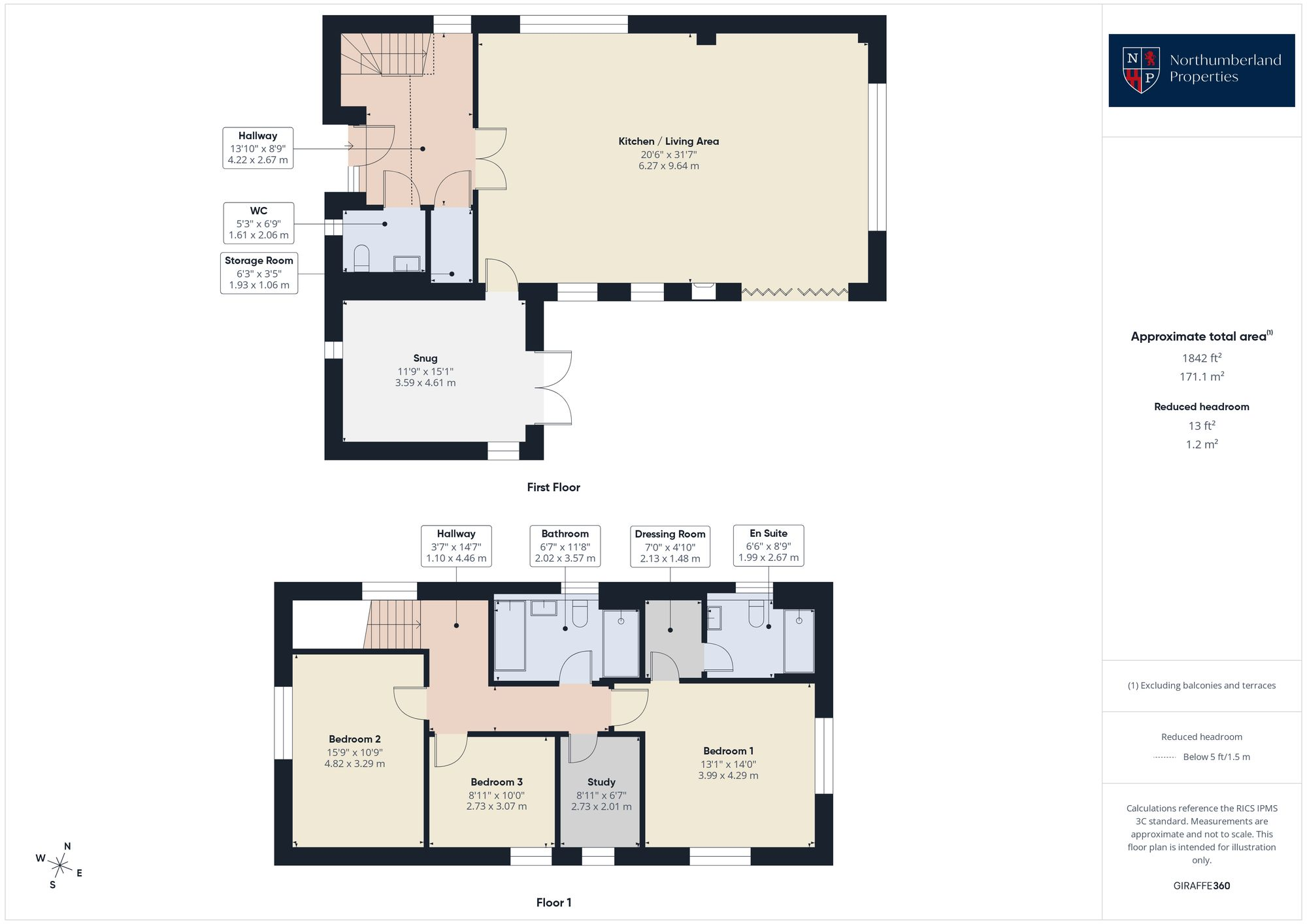 The Steadings, North End Farm, NE65 floorplan