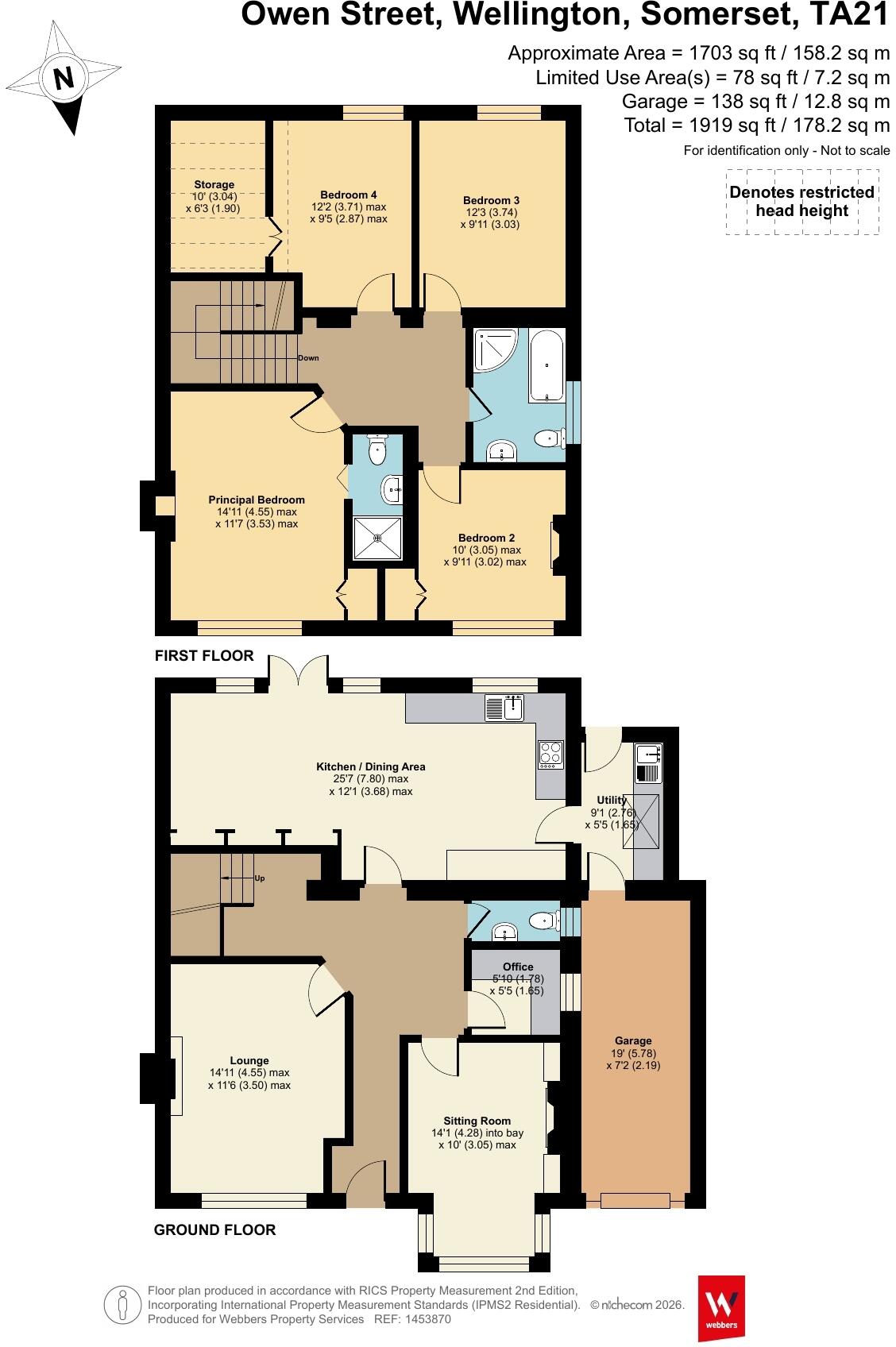 Owen Street, Wellington, Somerset, TA21 floorplan